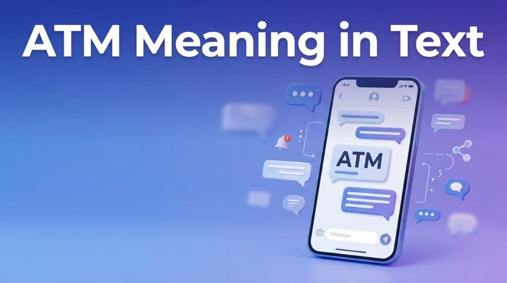 ATM Meaning in Text What ATM Means in Messages & Chat
