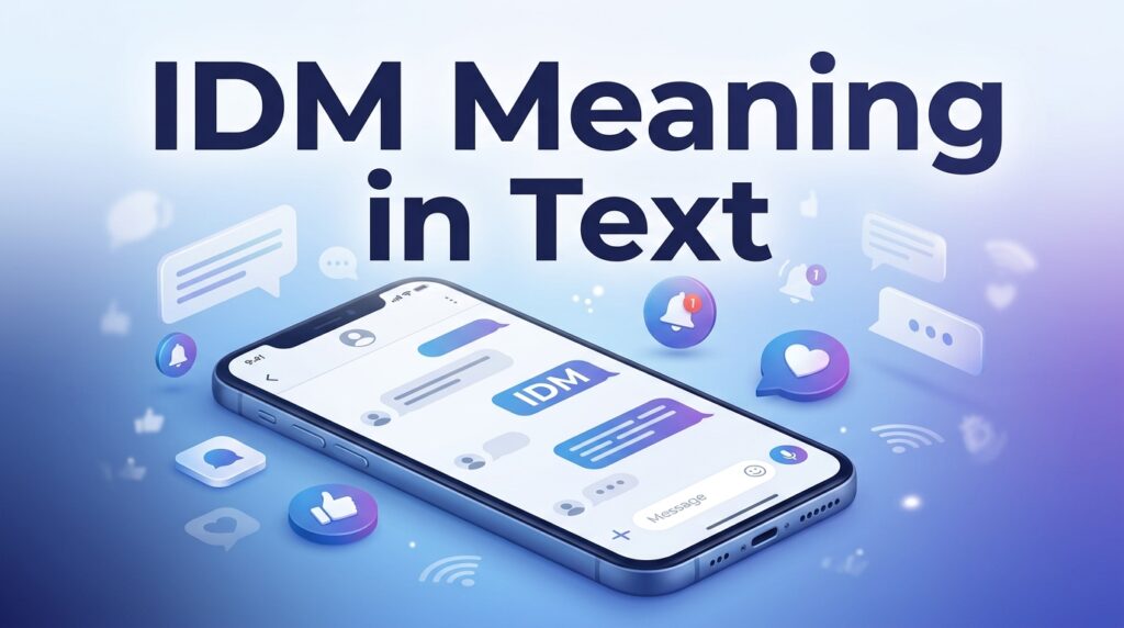 IDM Meaning in Text Explained Chat, WhatsApp & More