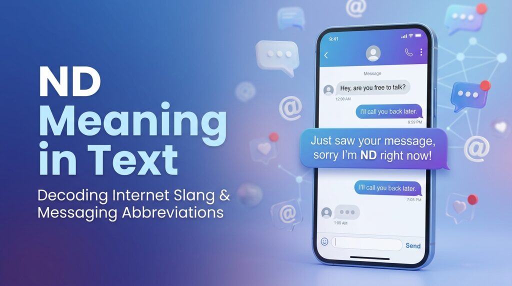 ND Meaning in Text: What It Means in Chats & Social Media