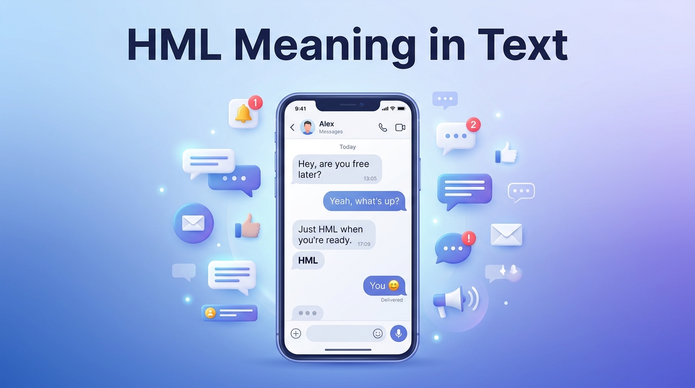 HML Meaning in Text Uses, Examples & Replies