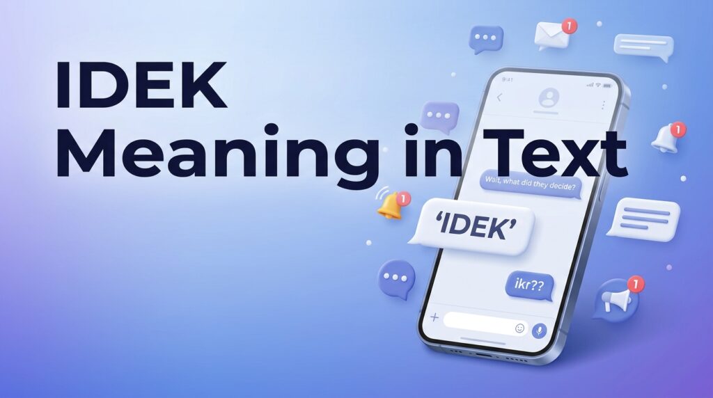 IDEK Meaning in Text Definition, Uses & Replies
