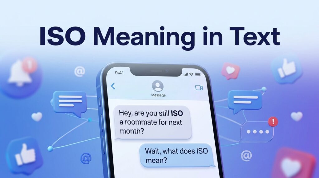 ISO Meaning in Text, Chat, and Social Media
