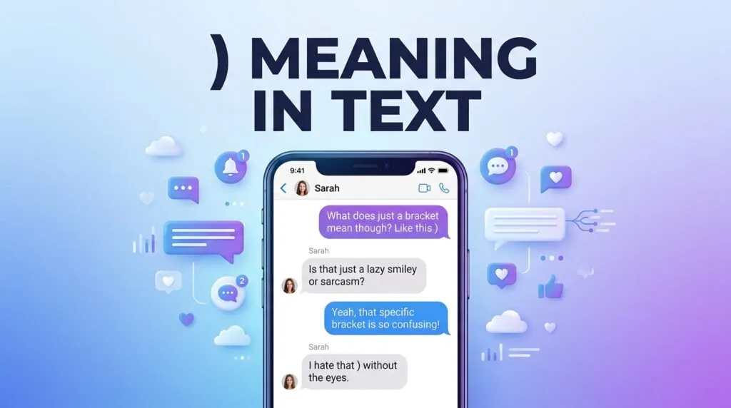 ) Meaning in Text Message What a Closing Parenthesis Means