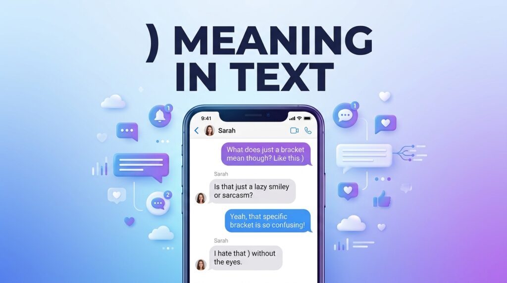 ) Meaning in Text Message What a Closing Parenthesis Means