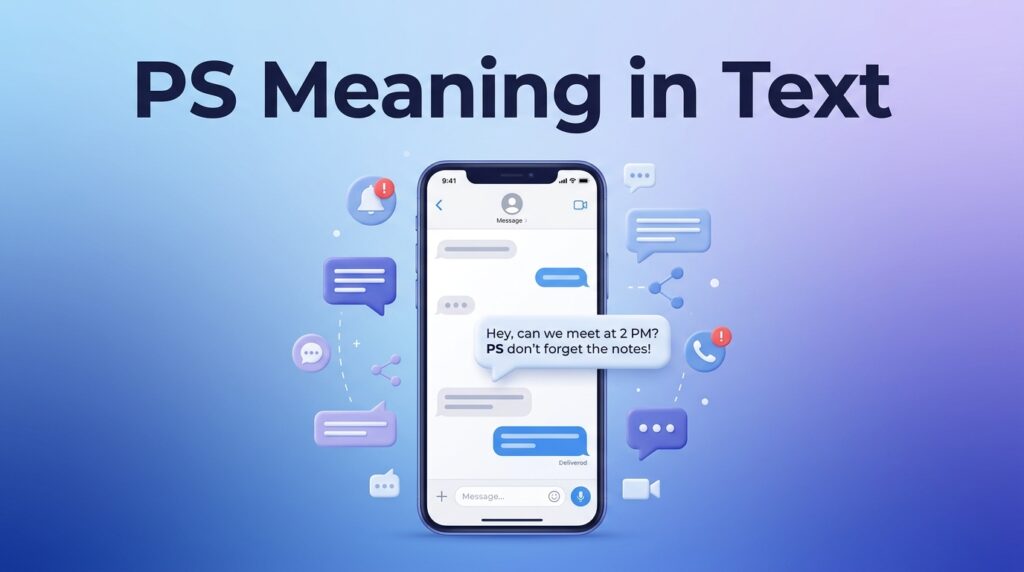 PS Meaning in Text What It Means in Chat and Online