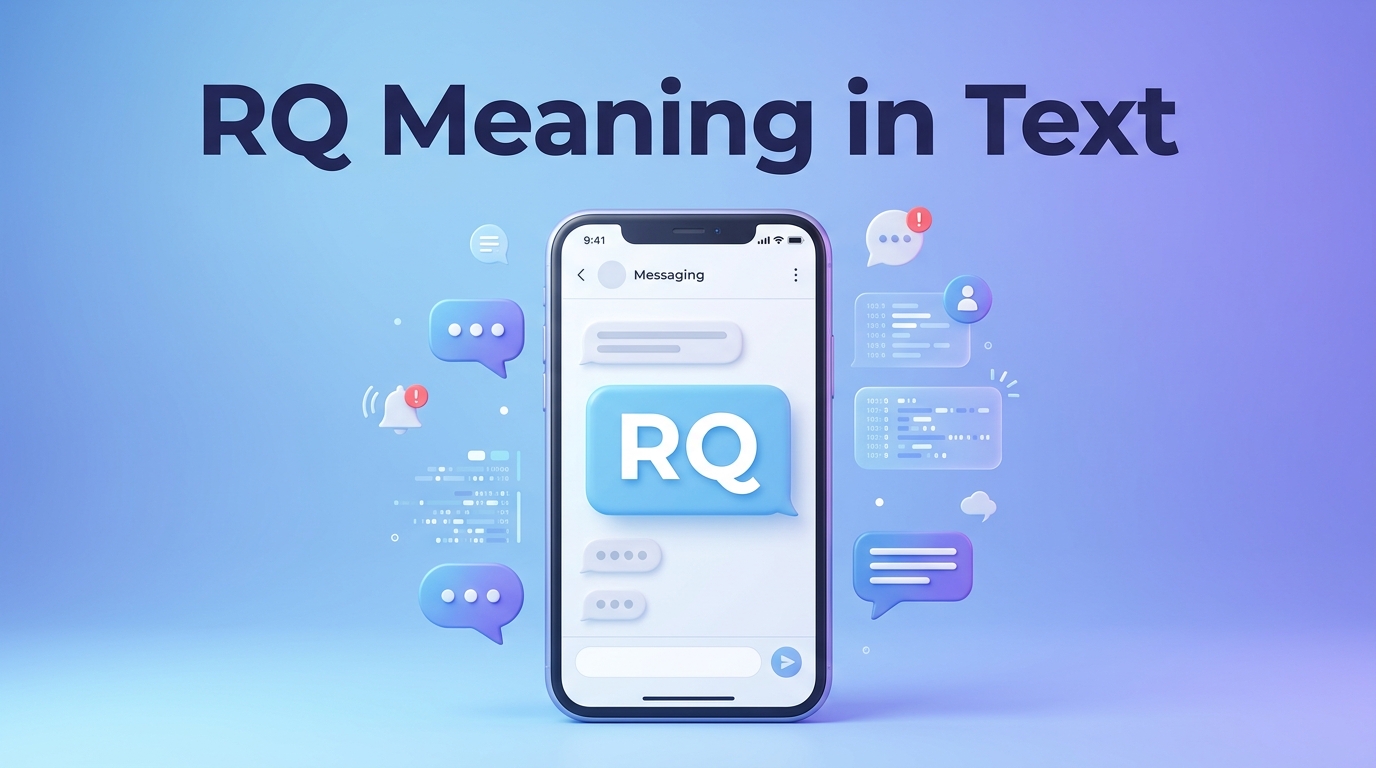 RQ Meaning in Text Definition, Uses & Examples