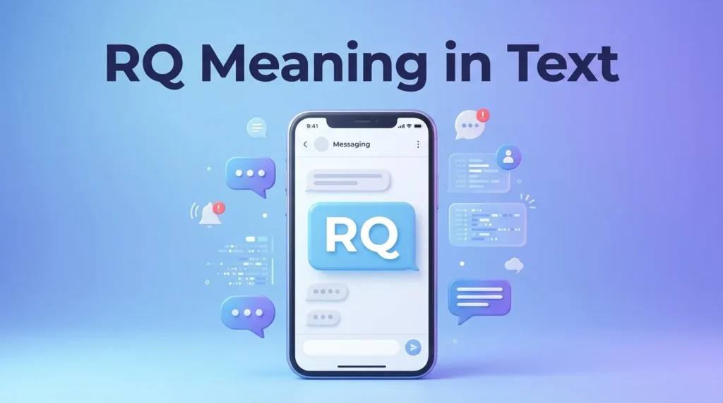 RQ Meaning in Text Definition, Uses & Examples