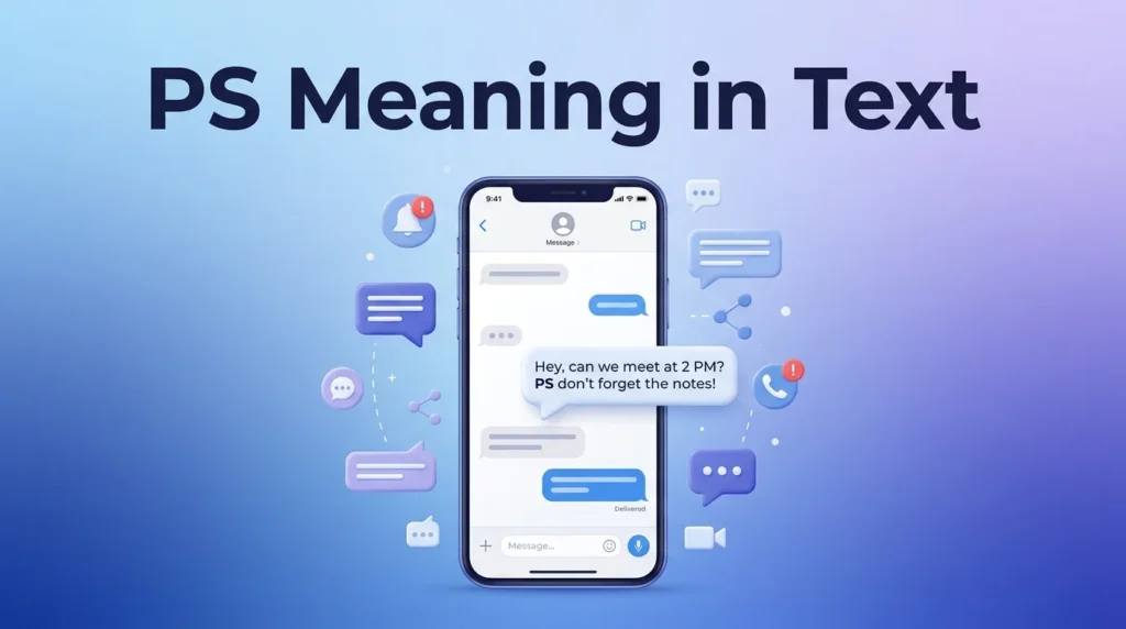 PS Meaning in Text What It Means in Chat and Online